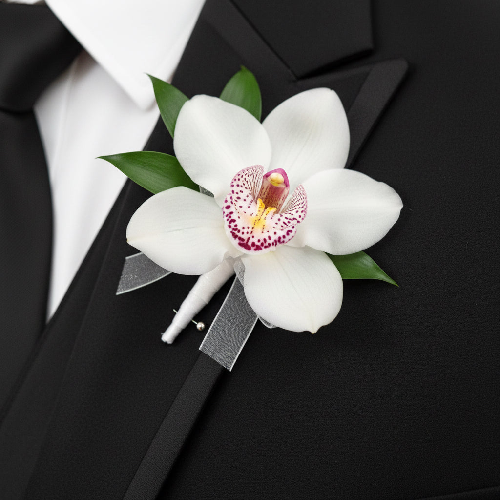 Orchid Boutonniere