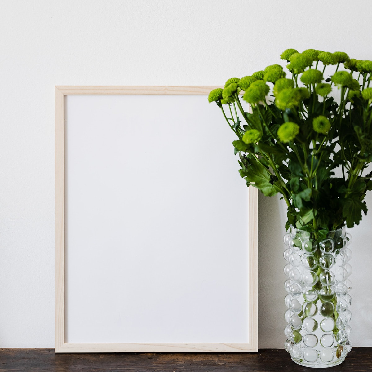 Green Button Mums