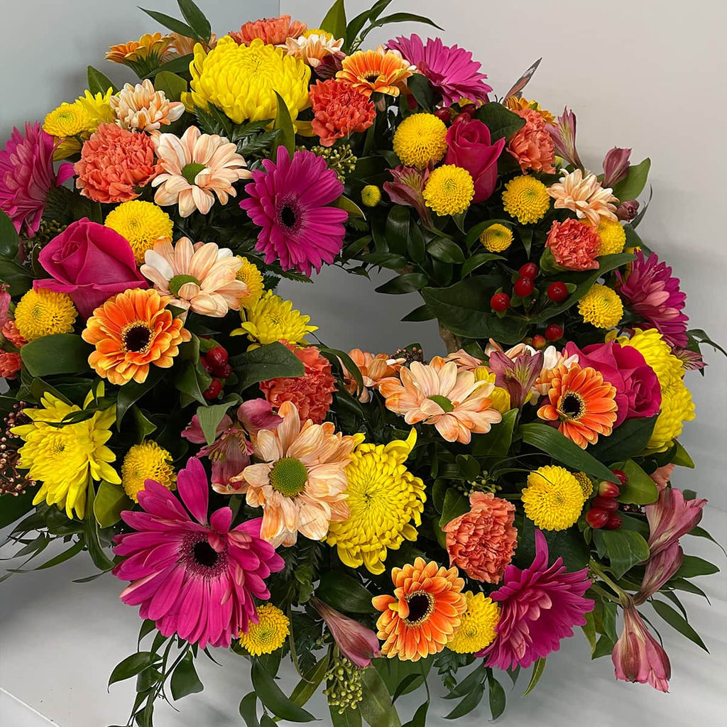 Bright Funeral Wreath