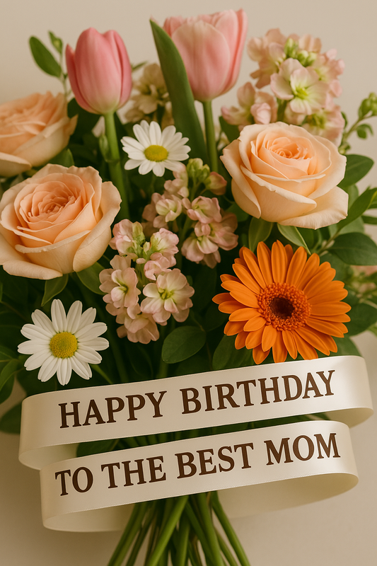 Custom Printed Ribbon Text (optional) + $40