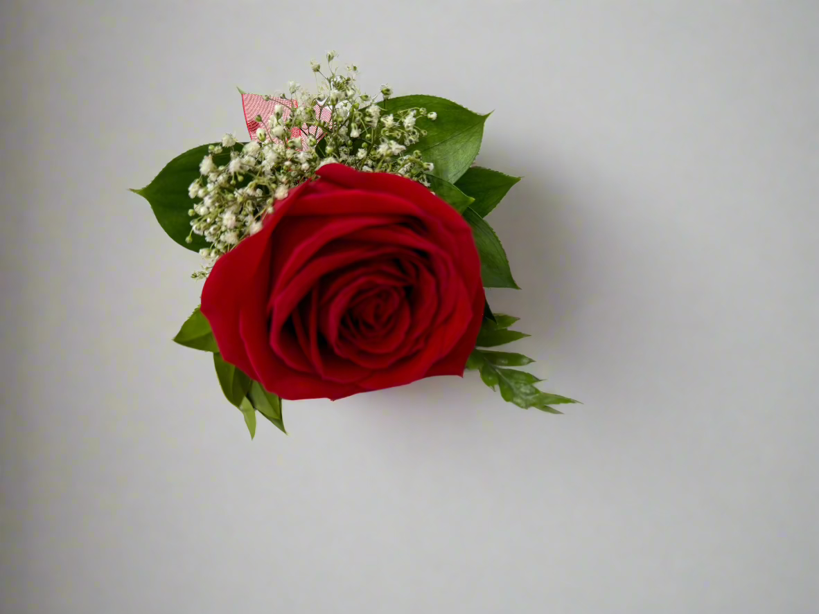 Red Rose Boutonniere