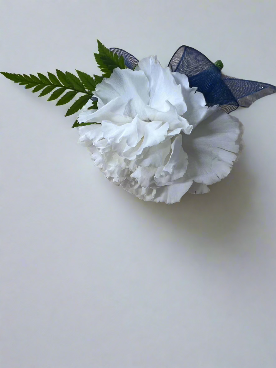 White Carnation Boutonnière