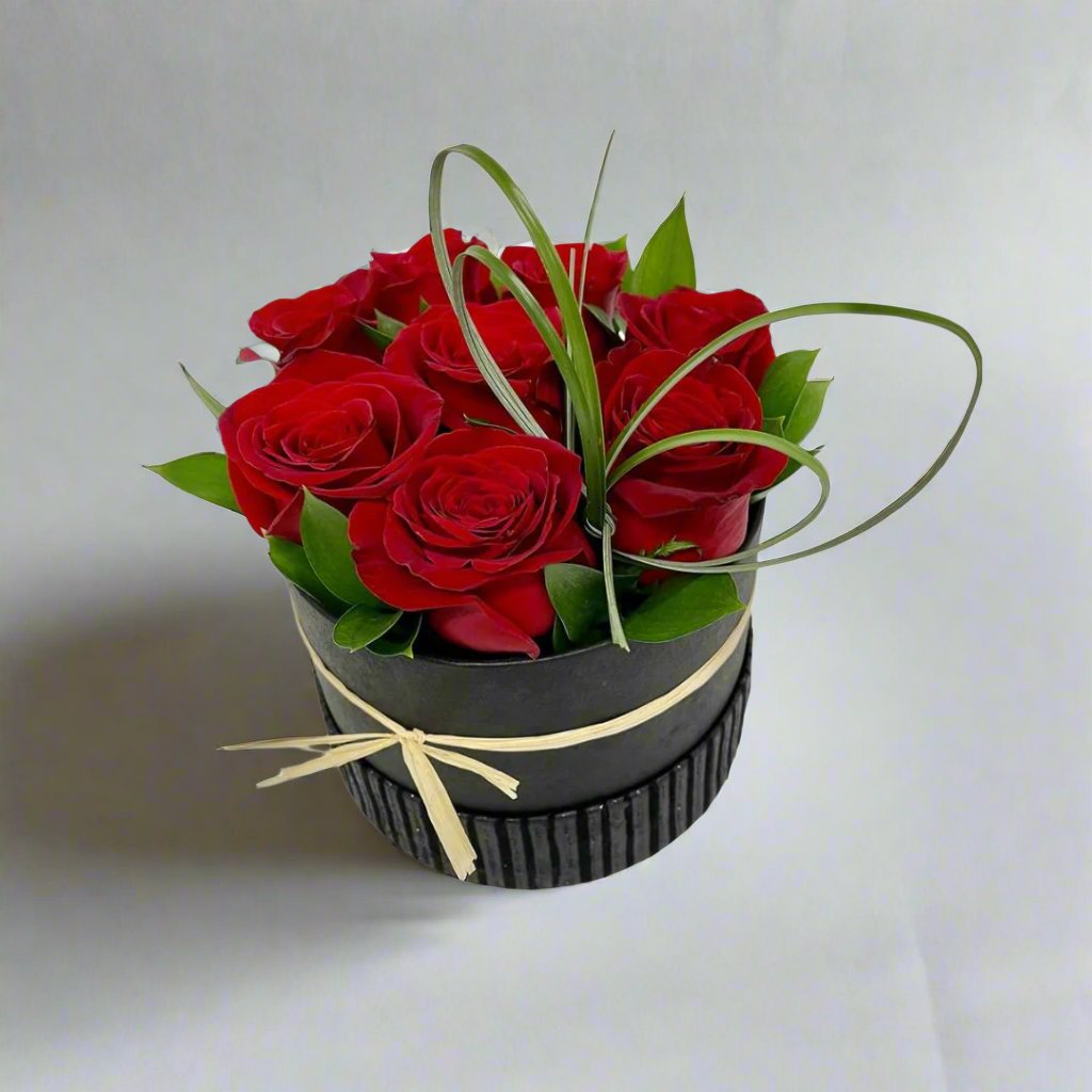 Red Rose Hat Rose Box