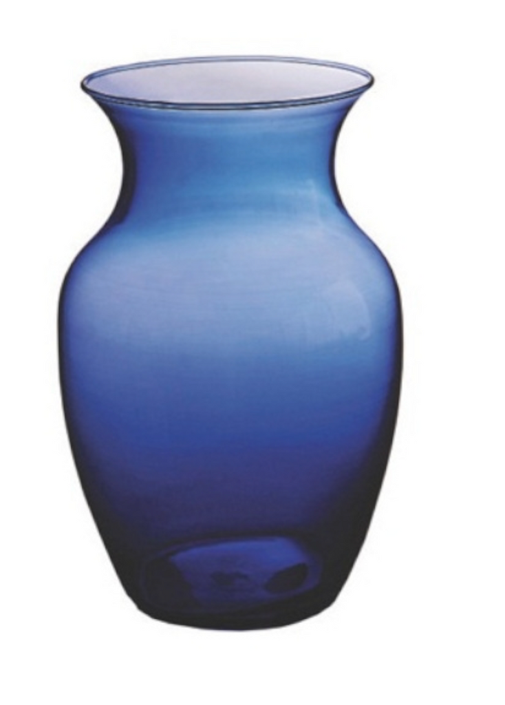 Rose Vase Cobalt Blue 8"