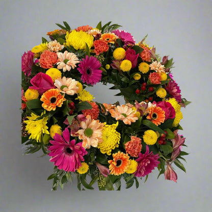 Bright Funeral Wreath