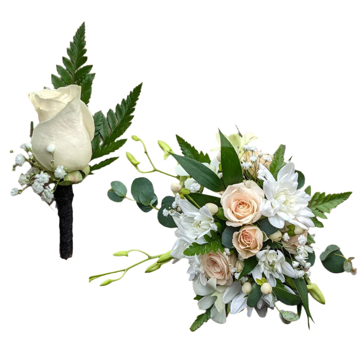 Boutonnière & Wrist Corsage Combo