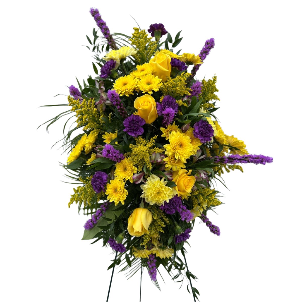 Yellow & Purple Standing Spray